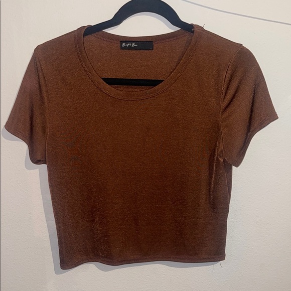 Metallic Crop Top Size L - Picture 1 of 3